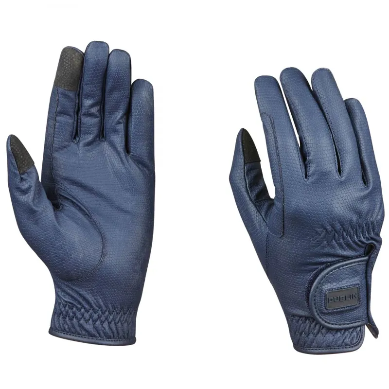 Dublin Everyday Touch Screen Compatible Riding Gloves Navy
